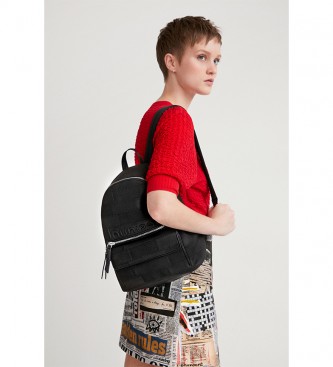 Desigual Backpack Tris Tras Mombasa Mini black -23,8x12x30,5cm