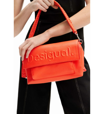 Desigual Orange messenger-taske med logo