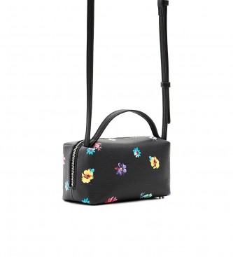 Desigual Mini sac à bandoulière à fleurs noir