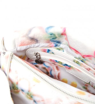 Desigual Mandalas Tie-Dye Crossbody Bag bianco, multicolore -25.5x12.6x13.5cm-