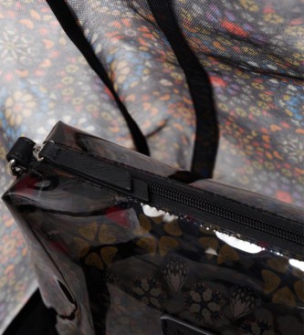 Desigual Butterfly Galactic handbag black -35,5x33x20,5cm