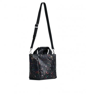 Desigual Shopper bag black die-cut -24x18.8x27cm
