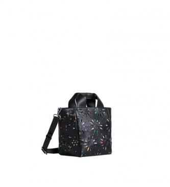 Desigual Shopper bag black die-cut -24x18.8x27cm