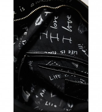 Desigual Tris Tras Loverty bag preto -29,4x15,8x21cm