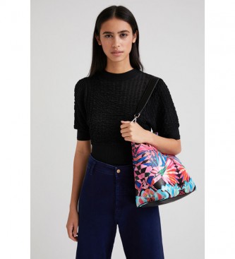 Desigual Virtual Pink Butan multicolor handbag -29x14x33cm