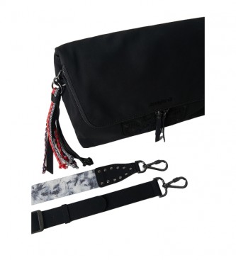 Desigual Aquiles Venecia Maxi black shoulder bag -29,20x15,20cm