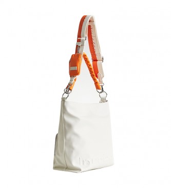 Desigual Half Logo Butan shoulder bag white -29x14x33cm