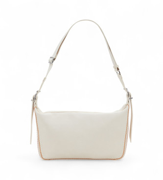 Desigual Weie Tasche mit geflochtenen Details