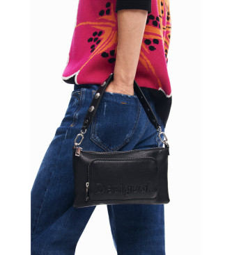 Desigual Bolso Half Logo negro