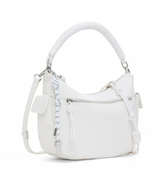 Desigual Logo-Tasche wei