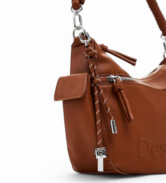 Desigual Braune Logo-Tasche