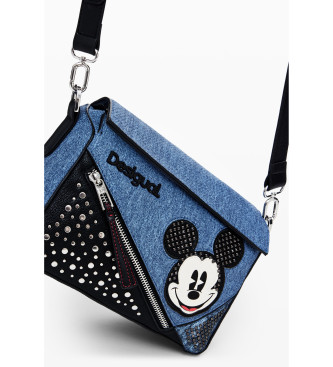 Desigual Borsa in denim blu con Topolino