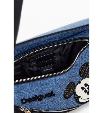 Desigual Borsa in denim blu con Topolino