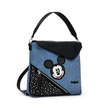 Desigual Sac  dos Mickey en denim bleu