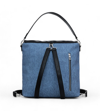 Desigual Borsa zaino Topolino in denim blu