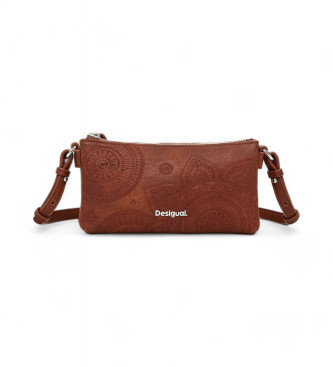 Desigual Bolso S bordados marrn