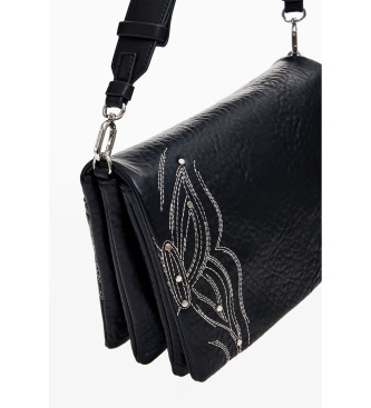 Desigual S Tasche graviert Schmetterling schwarz