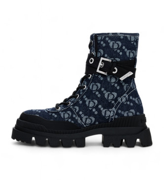 Boots Track Monogram black blue