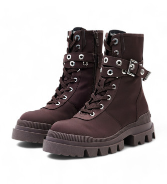 Desigual Bottes Track Utility marron