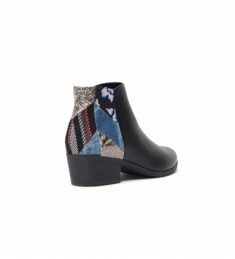 Desigual Dolly Patch ankle boots black, multicolor