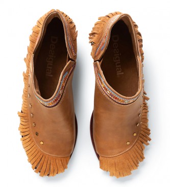 Botines boho chic en color marrón ☝️ Oveja Bohemia