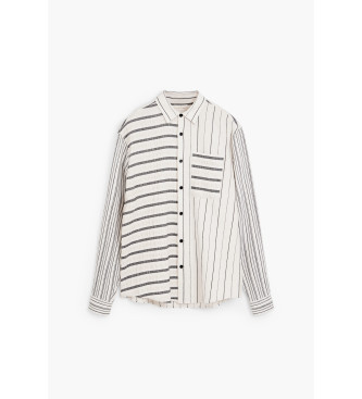 Desigual Shirt Jack striped white