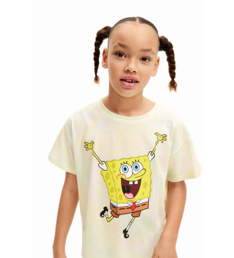 Desigual SpongeBob tie-dye T-shirt biały
