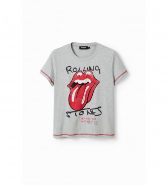 Desigual The Rolling Stones T-shirt gris gris