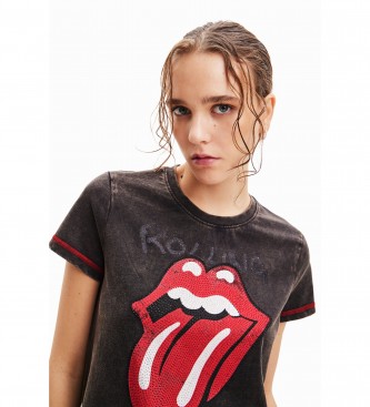 Desigual The Rolling Stones T-shirt Grey black