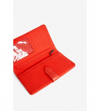Desigual Half Logo wallet red