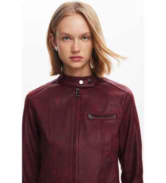 Desigual Maroon bikerjacka