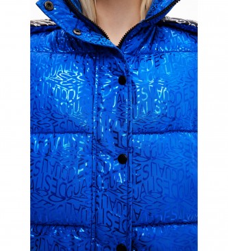 Desigual Blue logo quilted vest