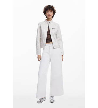 Desigual Mao collar jacket  white