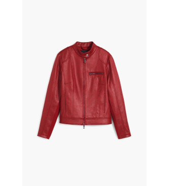 Desigual Mao collar jacket red