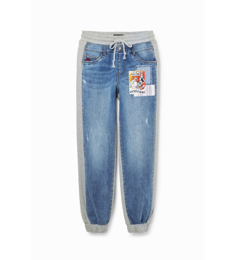 Desigual Jogger Jeans Mickey Mouse blue