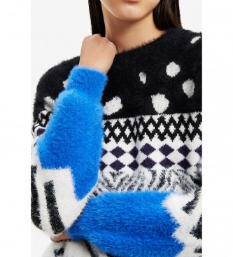 Desigual Colorado sweater black, blue
