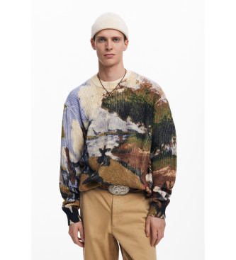 Desigual Mehrfarbiger Masterpiece-Pullover