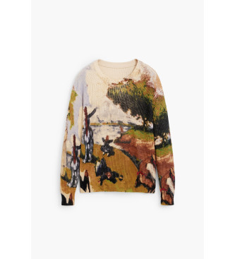 Desigual Mehrfarbiger Masterpiece-Pullover