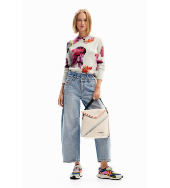 Desigual Maxiflower jumper Lacroix white