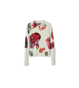 Desigual Maxiflower Pullover Lacroix wei