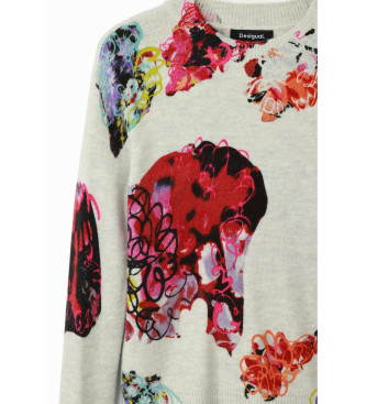 Desigual Maxiflower Pullover Lacroix wei