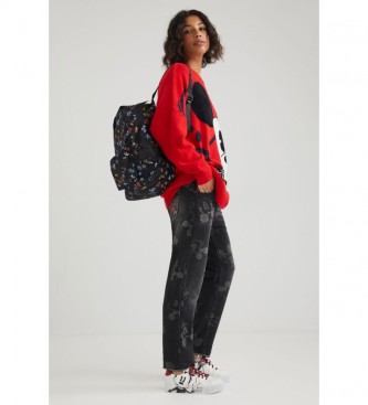 Desigual Pull rouge Mickey Mouse