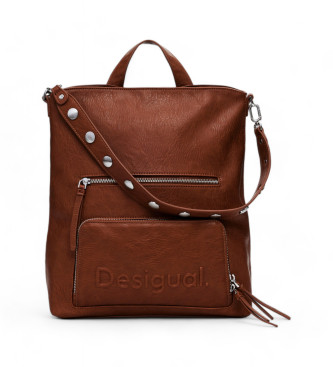 Desigual Brown Back Half Backpack