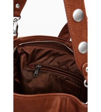 Desigual Brown Back Half Backpack