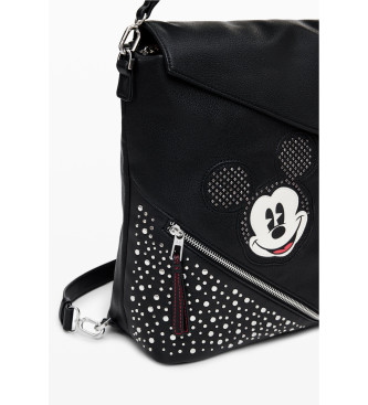 Desigual Mochila bolso Back Mickey Studstyle negro