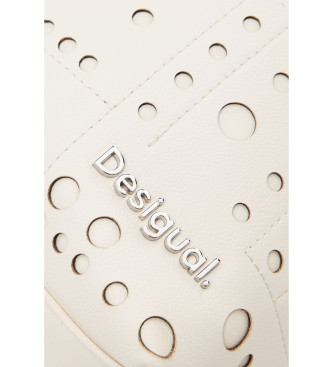 Desigual Sac  dos effet cuir cercles blancs