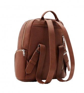 Desigual Half Logo Chester brown backpack