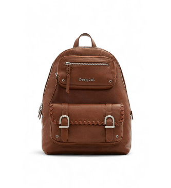 Desigual Backpack L pockets brown