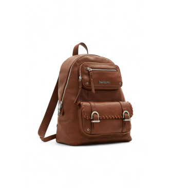 Desigual Backpack L pockets brown