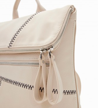 Desigual Medium Patch beige backpack